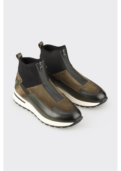 Haki Deri Erkek Spor Bot fiyatları