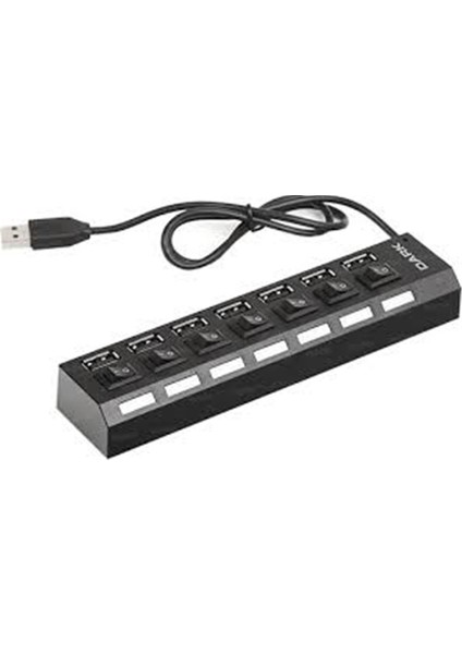 Dk Ac USB272 7 Port Anahtarlı Usb2.0 Hub