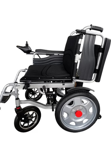 Poylin P200E Katlanabilir Akülü Tekerlekli Sandalye | Çelik Gövde, 120 kg Taşıma Kapasiteli, Elektromanyetik Frenli fiyatları