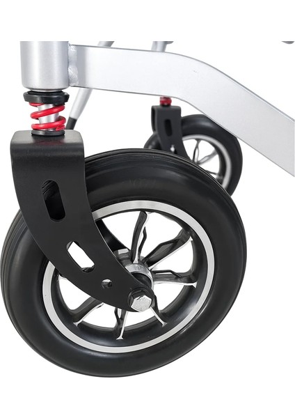 Poylin P200E Katlanabilir Akülü Tekerlekli Sandalye | Çelik Gövde, 120 kg Taşıma Kapasiteli, Elektromanyetik Frenli indirimleri