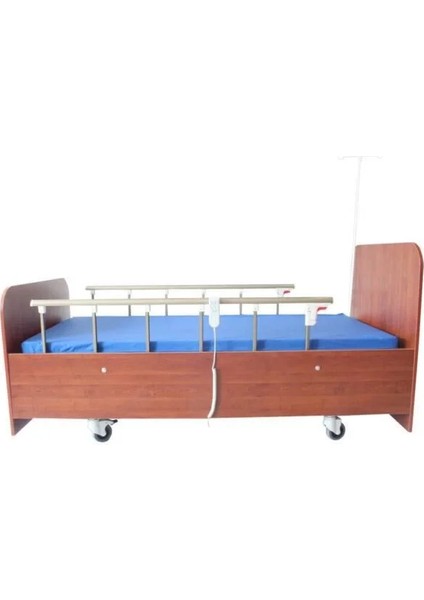 2 Motorlu Ahşap Hasta Karyolası | Ev Tipi, Bazalı ve Konforlu Tasarım ile Güvenli Kullanım modelleri