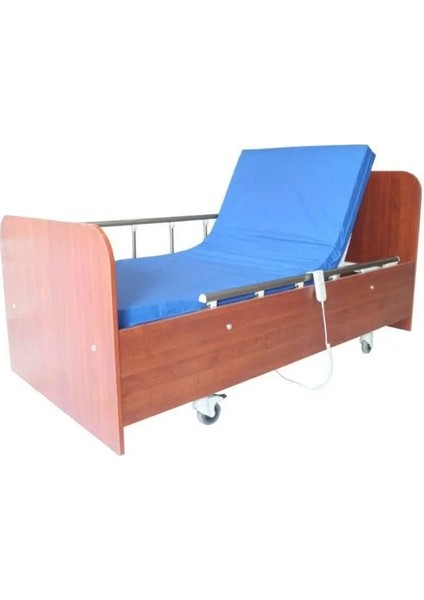 2 Motorlu Ahşap Hasta Karyolası | Ev Tipi, Bazalı ve Konforlu Tasarım ile Güvenli Kullanım fırsatları
