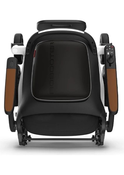 Robooter Akülü Tekerlekli Sandalye Gri | Hafif Alüminyum Gövde, Yüksek Performanslı Fırçasız Motor ve 25 Km Menzilli Mobilite Desteği E40-10