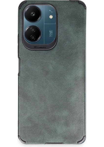 Xiaomi Redmi 13C Kılıf Loop Deri Silikon - YEŞIL-(5796)
