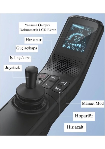Poylin Masaj Koltuklu Akülü Tekerlekli Sandalye | 25 Km Menzilli, Katlanabilir ve Lüks Tasarım P911