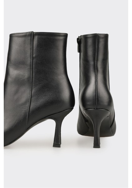 Siyah Deri Kadın Klasik Bot fırsatları