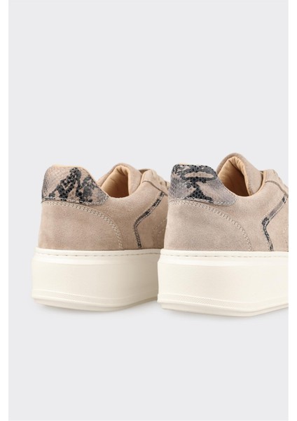 Bej Deri Kadın Spor Ayakkabı indirimleri