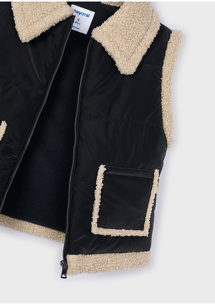 4313-17 Kız Çocuk Siyah Yelek modelleri