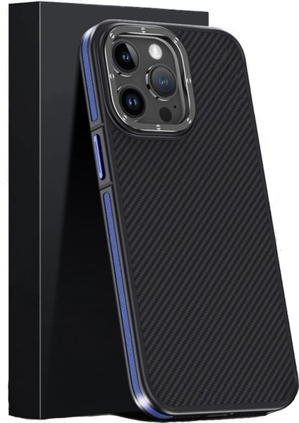 Zengezur Joko Iphone 15 Pro Max Kılıf Aramid 600D Kevlar Karbon Fiber Magsafe Kapak - Lacivert fiyatları