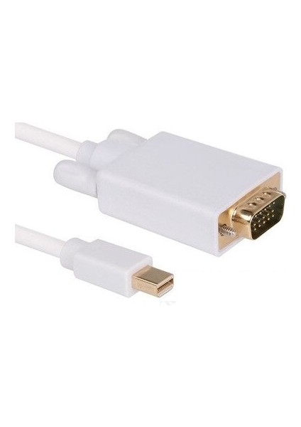 4324 Mini Displayport To VGA Thunderbolt Monitör Çevirici Dönüştürücü Kablo 3 Metre