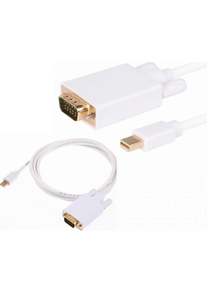 4324 Mini Displayport To VGA Thunderbolt Monitör Çevirici Dönüştürücü Kablo 3 Metre fiyatları