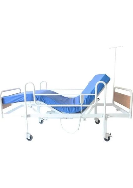 2 Motorlu Ekonomik Hasta Karyolası | Ahşap Başlıklı, Sabit Korkuluklu ve Kumandalı Sistem fiyatları