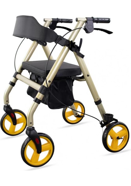 Poylin Ekonomik Rollatör | Katlanabilir Yapı, Oturma Alanı, Frenli Tekerlekli P581 modelleri