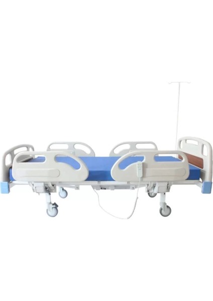 2 Motorlu Hastane Tipi Hasta Karyolası Full Abs | Komple Set, 10 cm Yatak ve Serum Askısı Dahil modelleri