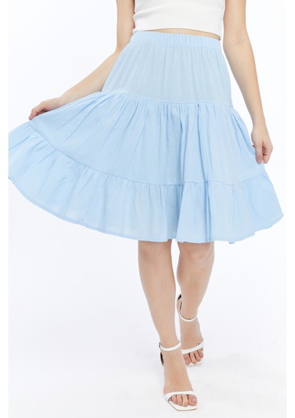 %100 Pamuk Kumaş Midi Boy Şort Etek fiyatları