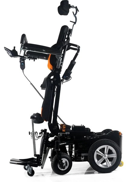 Poylin Ayağa Kaldıran Akülü Tekerlekli Sandalye | Elektrikli Sırt ve Ayak Kalkar, Asansörlü ve Tilt Fonksiyonlu P301 indirimleri