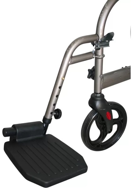 Poylin Pedallı (Ayaklı) Rolatör | Tekerlekli Sandalyeye Dönüşebilen Yapı, Çift Yönlü Oturma Alanı, Baston Tutuculu P777P fırsatları