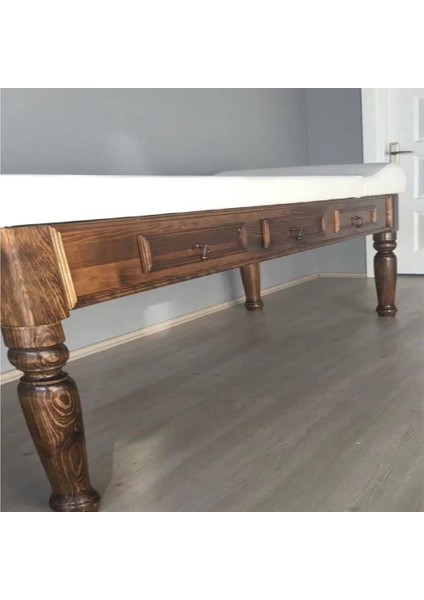 Ahşap Çekmeceli Muayene Masası Eskitme | El Yapımı, Ayarlanabilir ve Silinebilir Deri Kaplama fiyatları