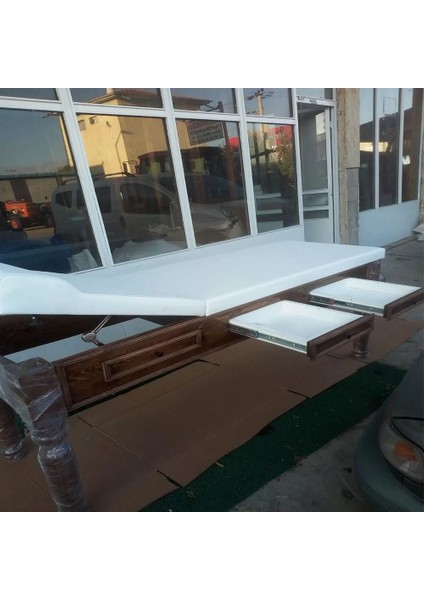 Ahşap Çekmeceli Muayene Masası Eskitme | El Yapımı, Ayarlanabilir ve Silinebilir Deri Kaplama fırsatları