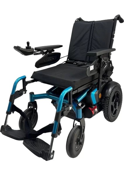 Poylin Akülü Tekerlekli Sandalye Mavi | Manuel Tilt Özellikli, Ayarlanabilir Genişlik, Elektromanyetik Fren P266