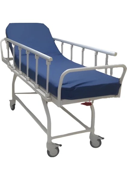 Hasta Taşıma Sedyesi | Trendelenburg Özellikli, Alüminyum Korkuluklu, Sıvı Geçirmez Minderli E-212/A