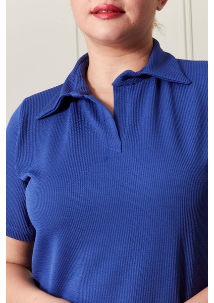 Fitilli Örme Kumaş Kısa Elbise