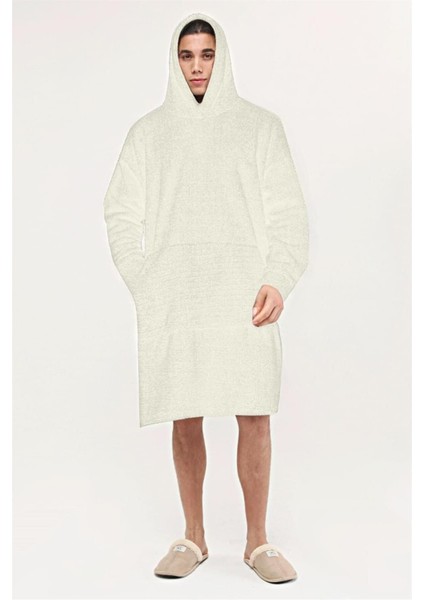 Tek Kişilik Wellsoft Kapüşonlu Oversize Giyilebilir Tv Battaniyesi