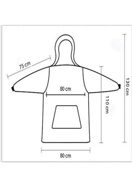 Tek Kişilik Wellsoft Kapüşonlu Oversize Giyilebilir Tv Battaniyesi indirimleri