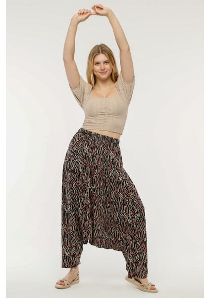 Desenli Viskon Kumaş Yöresel Şalvar