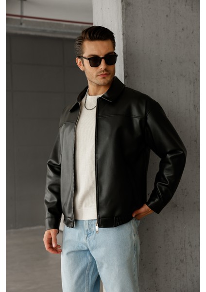 Oversize Unisex Içi Kürklü Deri Ceket fiyatları