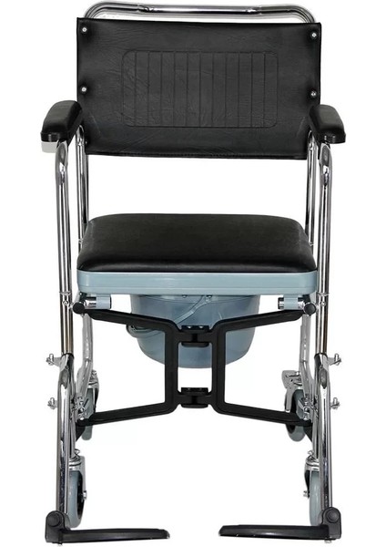 Klozetli Banyo Tekerlekli Sandalyesi | Katlanabilir, Paslanmaz ve 120 kg Taşıma Kapasiteli fırsatları