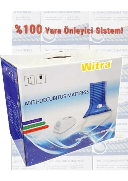 Witra Boru Tipi Havalı Yatak 8 cm | A+B Sistem, Terleme Önleyici ve Konforlu