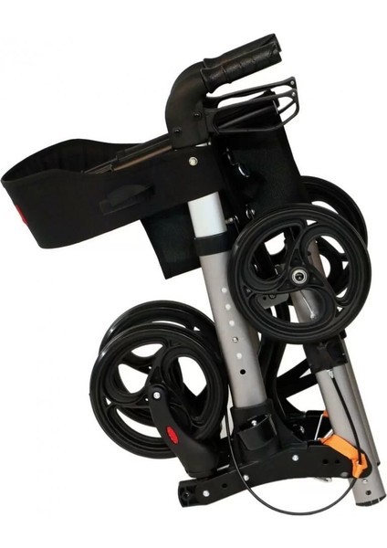 Poylin Titanyum Rollatör | Katlanabilir Hafif Yapı, Oturma Alanı, Baston Tutuculu P777T fiyatları