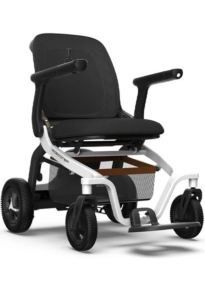 Robooter Akülü Tekerlekli Sandalye Gri | Hafif Alüminyum Gövde, Fırçasız Motor ve 25 Km Menzilli Ergonomik Sürüş Desteği E40-20