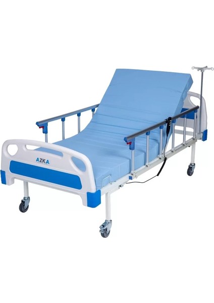 Azka Dual Motorlu Alümi̇nyum Korkuluklu Ekonomi̇k Hasta Karyolası DE03