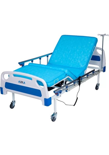 Azka Dual Motorlu Alümi̇nyum Korkuluklu Ekonomi̇k Hasta Karyolası DE03