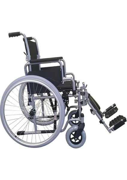 Poylin Manuel Tekerlekli Sandalye | Katlanabilir Sırtlı Çelik Şase, Ayak Kalkar, Bas-Çıkar Tekerlekli, Antibakteriyel Döşemeli P112 modelleri