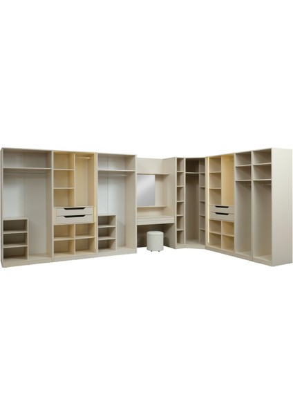 Lena Şifonyer Modüllü Köşe Gardırop modelleri