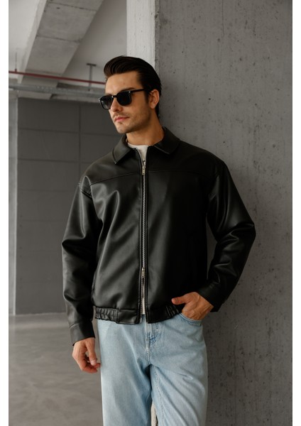 Oversize Unisex Içi Kürklü Deri Ceket modelleri