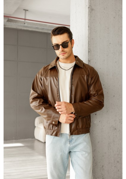 Oversize Unisex Içi Kürklü Deri Ceket fiyatları