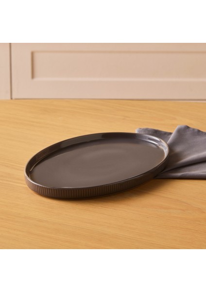 Massimo Antrasit Kayık Tabak 31 cm