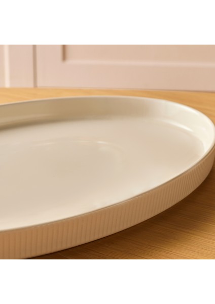 Massimo Kayık Tabak Krem 40 cm modelleri