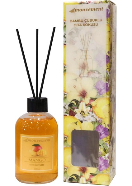 100 ml Mango Çubuklu Oda Kokusu – Tropik Meyve Ferahlığı