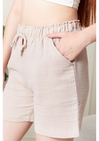 Soft %100 Koton Kumaş Şort Gömlek Takım