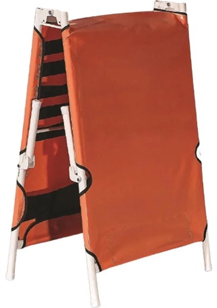 Katlanabilir Portatif Brandalı Hasta Taşıma Sedyesi | Emniyet Kemerli ve Dayanıklı Metal Gövde