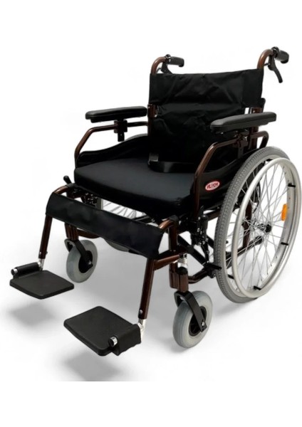 Poylin Alüminyum Hafif Tekerlekli Sandalye | Yüksekliği Ayarlanabilir Kolçak, Bas-Çıkar Teker, Visco Minderli P967 fiyatları