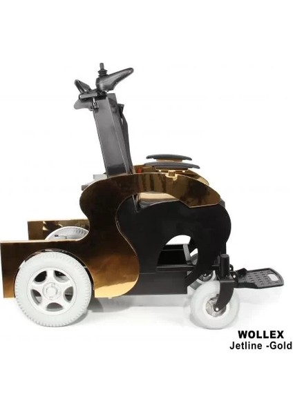 Wollex Refakatçi Sürüşlü Akülü Tekerlekli Sandalye | Güçlü Motor ve 250 kg Kapasiteli Jetline Gold modelleri