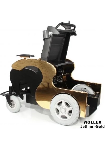 Wollex Refakatçi Sürüşlü Akülü Tekerlekli Sandalye | Güçlü Motor ve 250 kg Kapasiteli Jetline Gold indirimleri