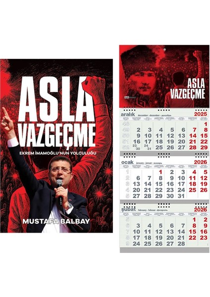 Asla Vazgeçme ve Gemici Duvar Takvimi-Av