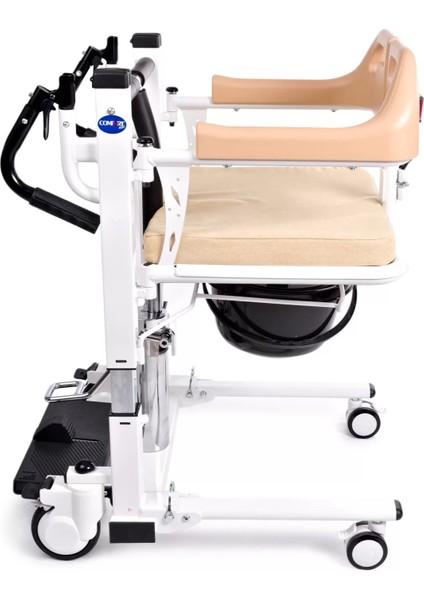 Hidrolikli Klozetli Transfer Sandalyesi | Manuel, Ayak Pedallı, Katlanabilir Tasarım BM-160 fırsatları